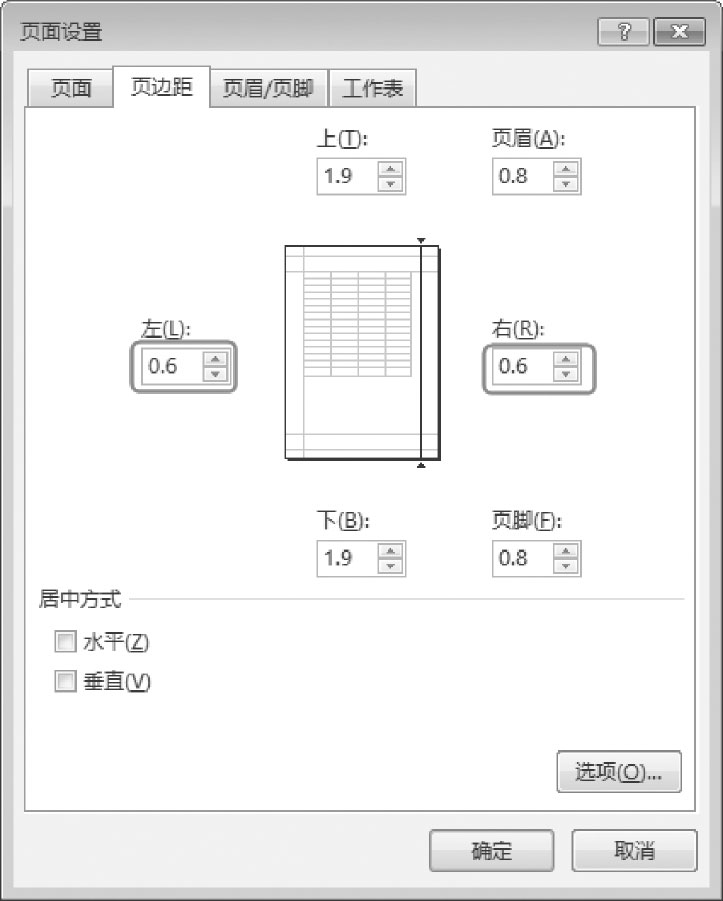 调整表格打印页边距_设置打印表格页眉页脚_页面不能全部显示出来怎么办