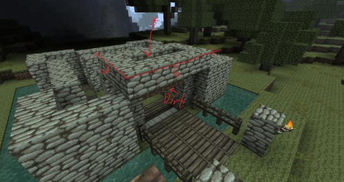 城堡建造教程_中世纪城堡建造方法_我的世界手机版小型城堡设计图