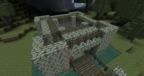 中世纪城堡建造方法_我的世界手机版小型城堡设计图_城堡建造教程