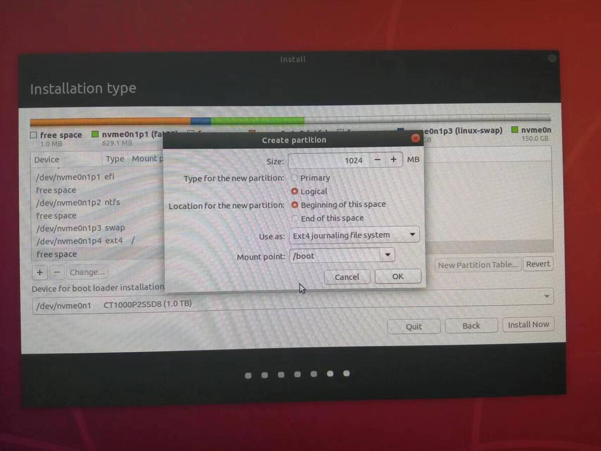 ubuntu安装后要做的事_如何用磁盘管理压缩卷为Ubuntu安装准备500G空闲空间_双系统安装Ubuntu分区设置教程