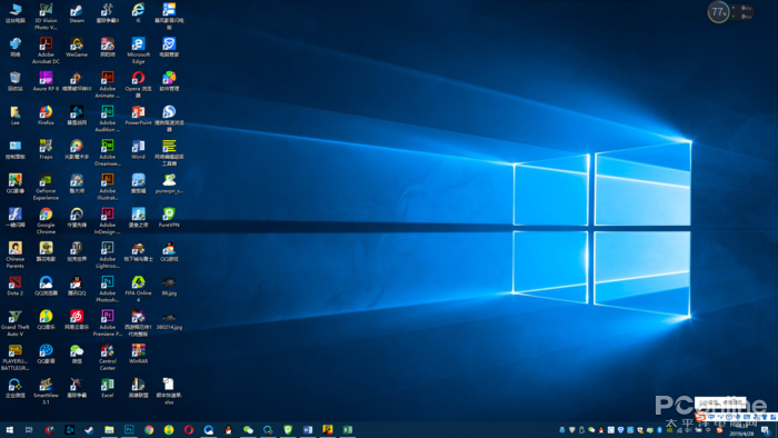 Windows中凌乱的桌面