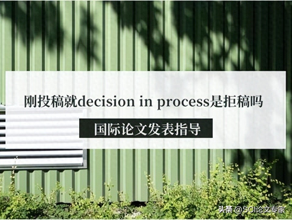 邮件投稿 怎没知道论文状态_SCI论文投稿决策中状态解读_刚投稿decision in process含义