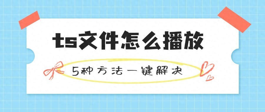 ts文件怎么播放？5种方法一键解决！