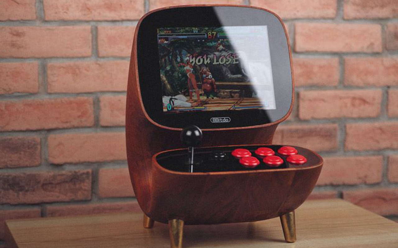 街机模拟器中文免安装版_8Bitdo复古街机_木制外壳街机