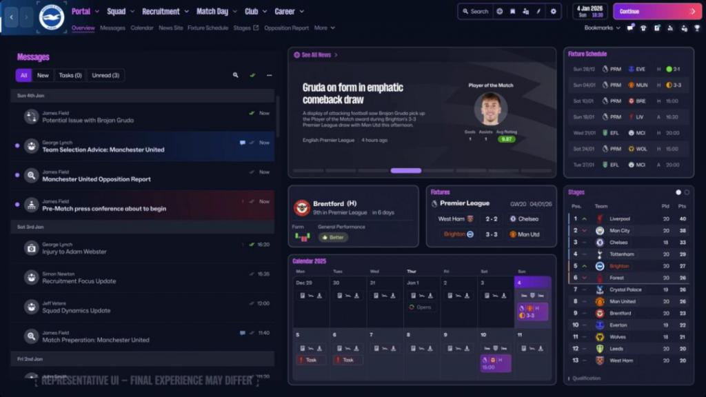 足球经理26 UI改进 足球经理26 扮演感系统 足球经理26 管理风格选择_足球经理 属性没变化