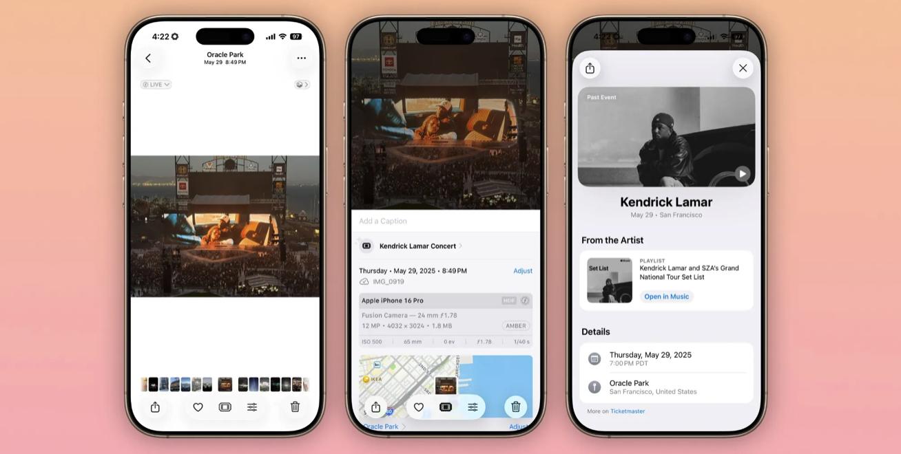 iOS 26 照片 App 更新_苹果手机照片编辑成视频的软件_Liquid Glass 设计 iOS 18