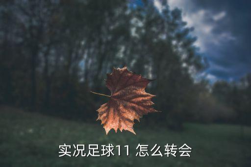 实况足球11 怎么转会