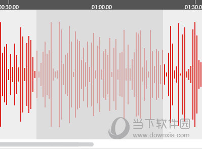 点击选择需要操作的一段音频