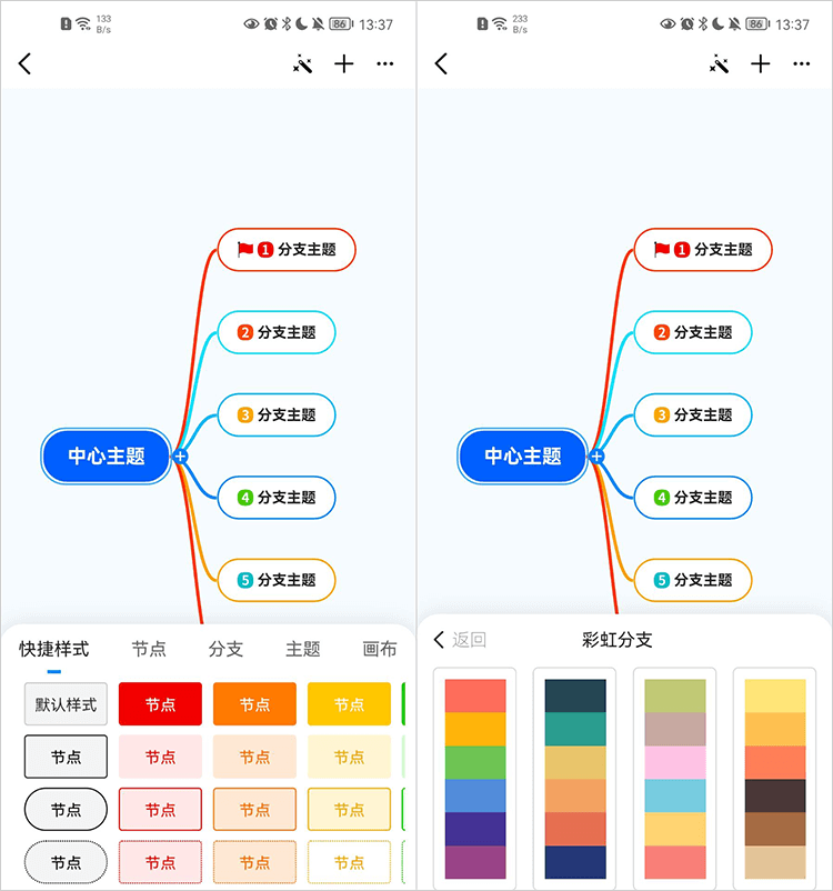 设定节点样式