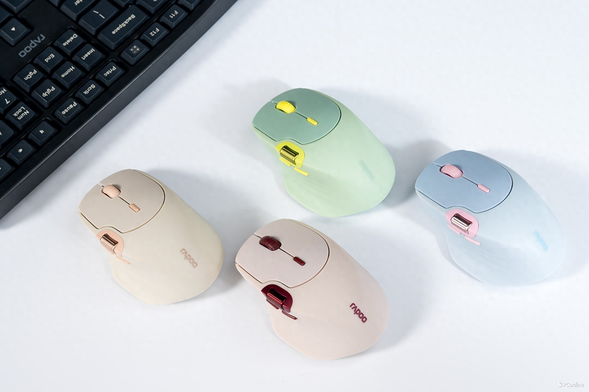 雷柏MT560鼠标 人体工学设计 多设备无线连接_小手游戏鼠标推荐2025