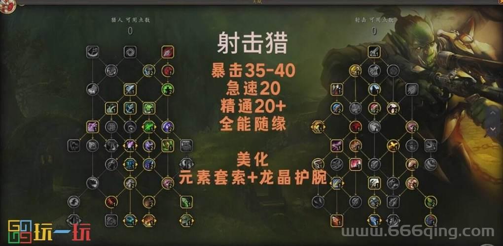 魔兽世界70级猎人PVE天赋怎么点？射击兽王生存选哪个？