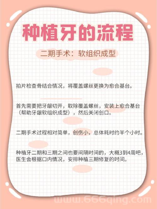 植牙手术中文版流程，简单易懂的种牙指南！