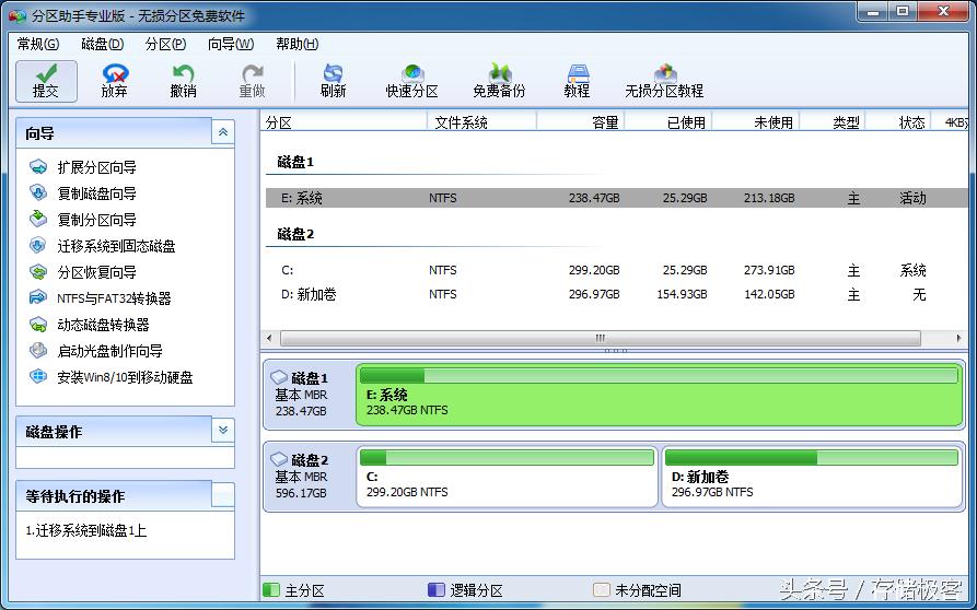 机械硬盘分区4K对齐问题_装好系统分好盘如何4k对齐_DIY系统迁移到固态硬盘