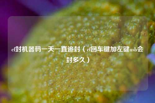 cf封机器码一天一直追封（cf回车键加左键usb会封多久）