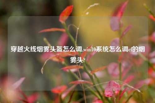 穿越火线烟雾头盔怎么调,win10系统怎么调cf的烟雾头?