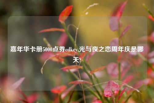 嘉年华卡册5000点券cdkey,光与夜之恋周年庆是哪天?