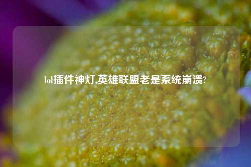 lol插件神灯,英雄联盟老是系统崩溃?